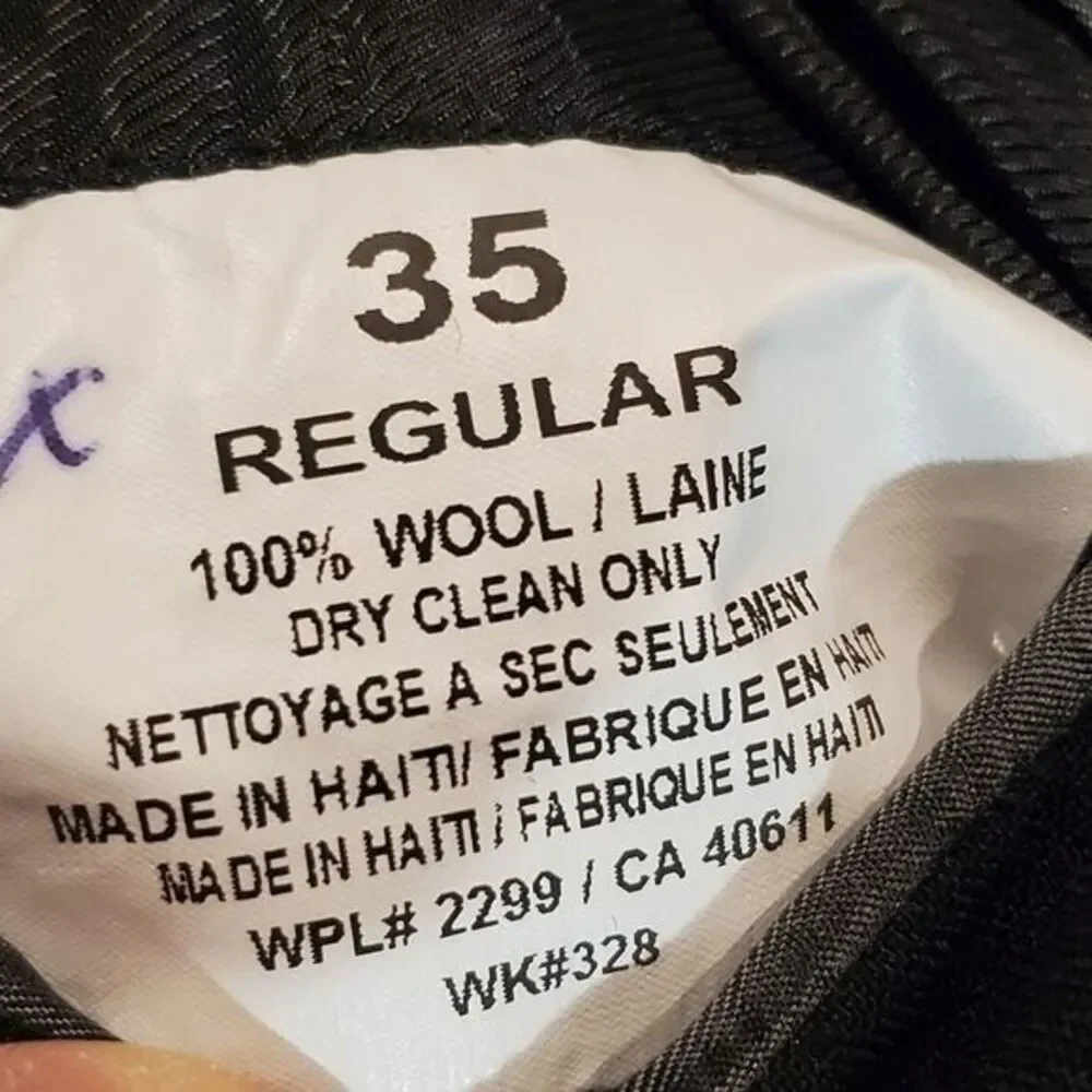 PERRI ELLIS GENO'S WOOL BLAZER BLACK LONG SLEEVE SIZE 35R